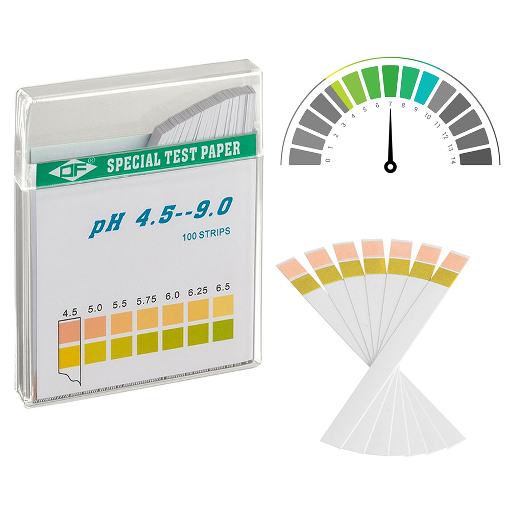 Ph Strip Test - Kit com 100 Tiras de Papel