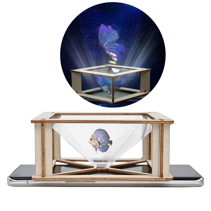 Science Project Diy - Kit Projetor Holográfico 3D DIY para