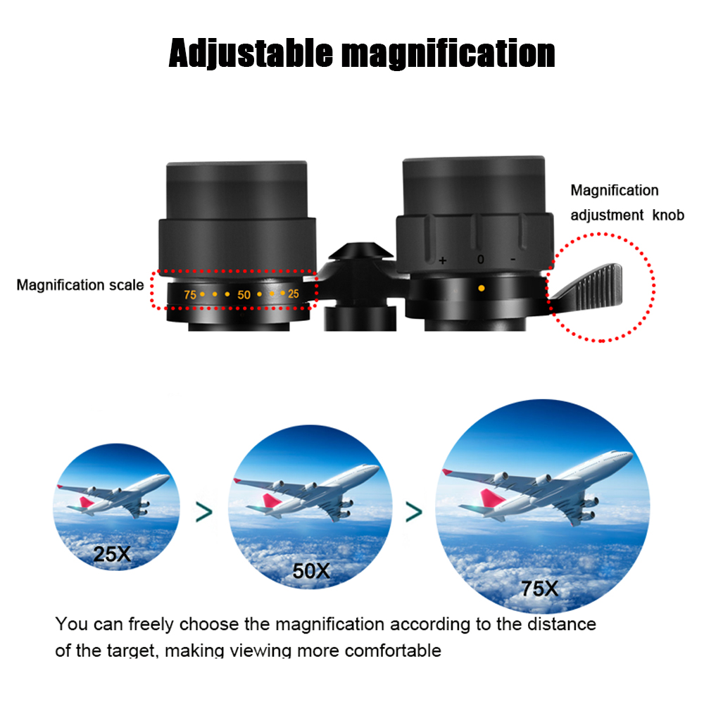 BORWOLF 25-75X70 ED Alto Ampli - National Geographic Telescope 70Mm avaliação e preço