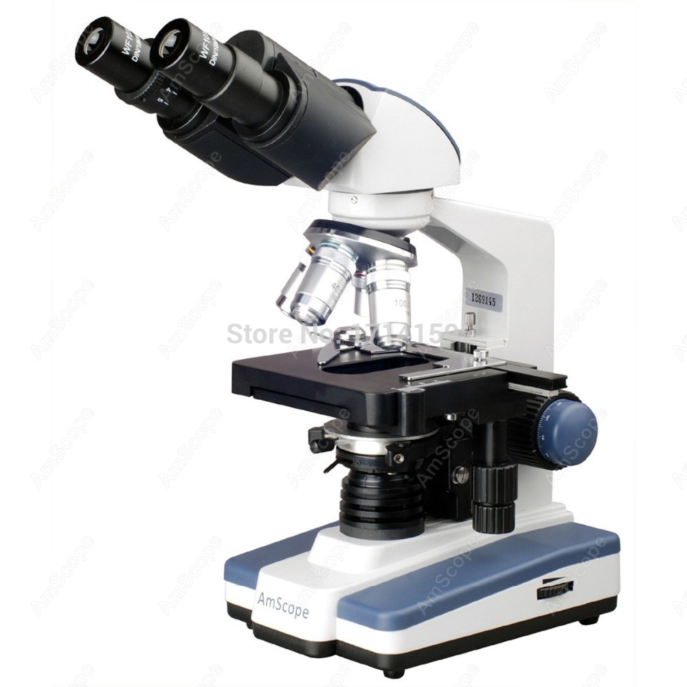 Microscópio Binocular LED AmSc - Amscope Microscope Compound 40X-1000X avaliação e preço