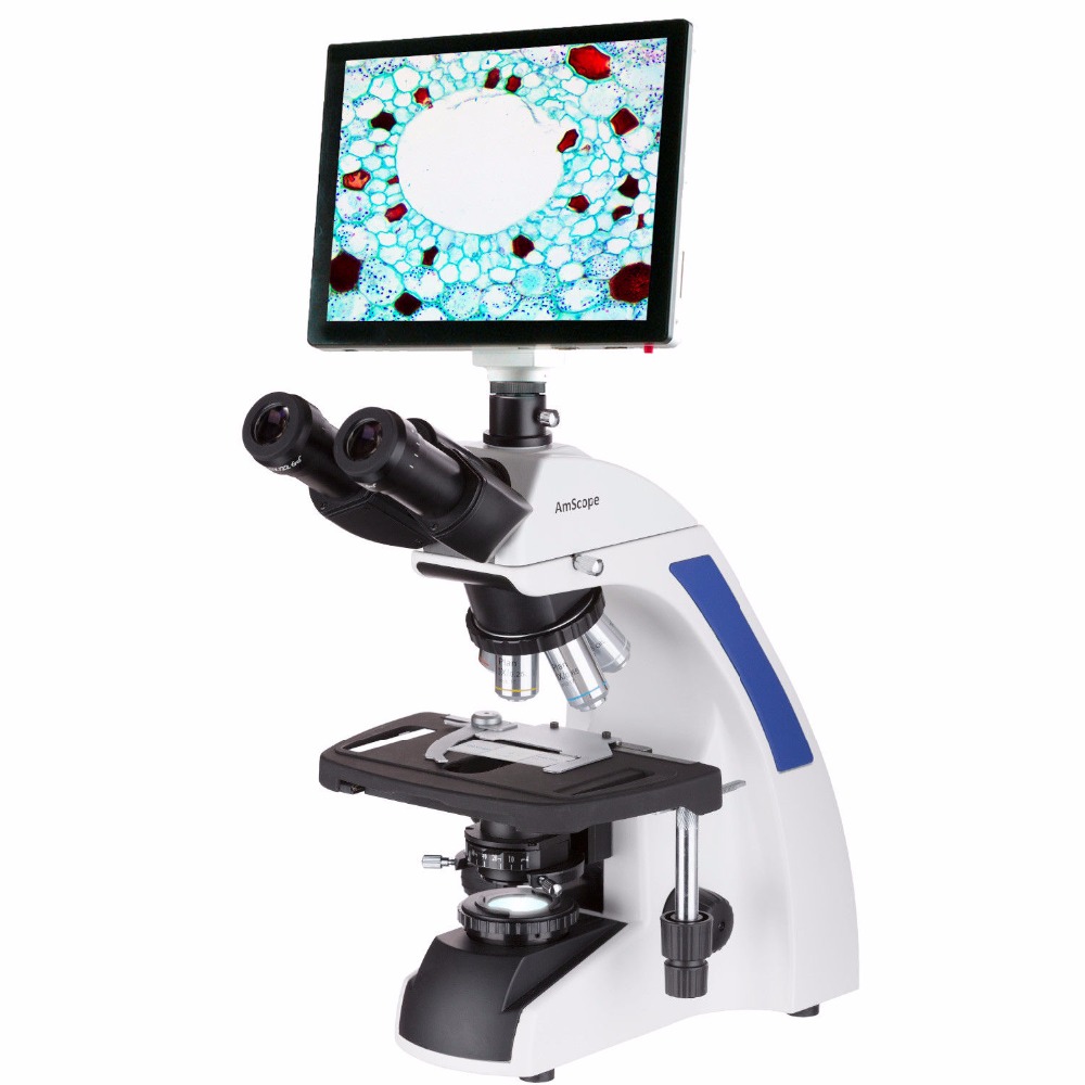 Microscópio Trinocular AmScope - Amscope Microscope Compound 40X-1000X avaliação e preço