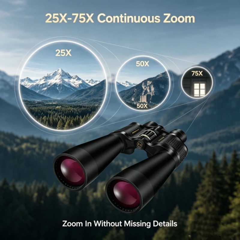 Binóculos BORWOLF 25-75X70 com - National Geographic Telescope 70Mm avaliação e preço